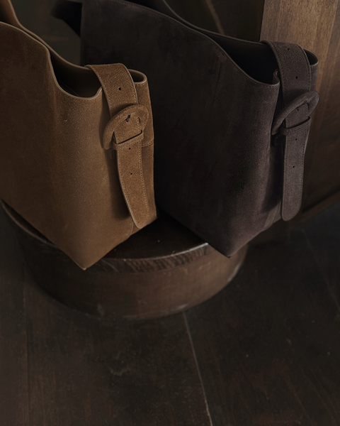 [SLOWAND] Premium Cowhide Suede Bag