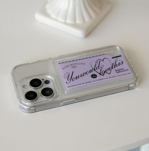 [YouWouldLoveThis] Closet Bumper Clear Card Case