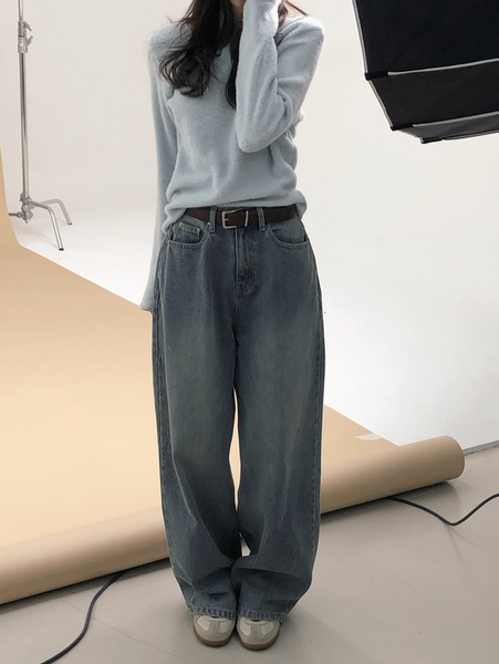 [SLOWAND] # SLOWMADE Secret Real Wide Denim Pants