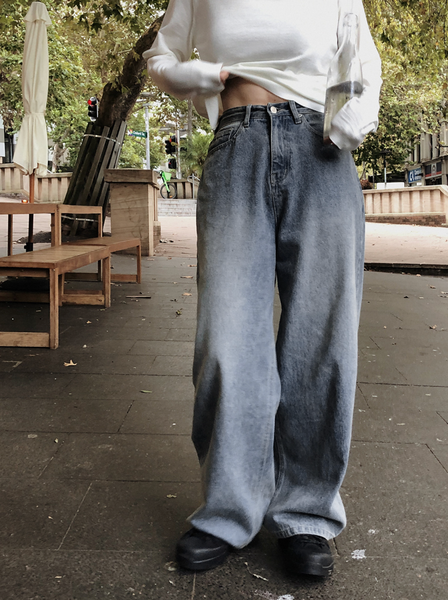 [SLOWAND] # SLOWMADE Secret Real Wide Denim Pants