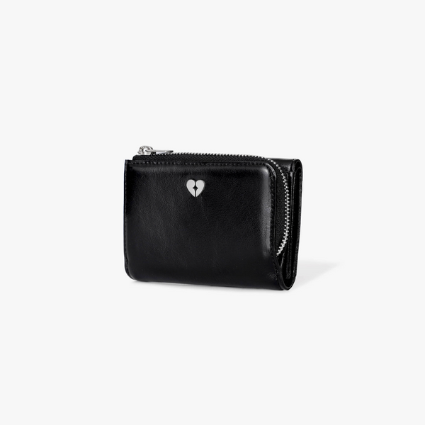 [fennec] HEARTY ZIPPER WALLET - BLACK