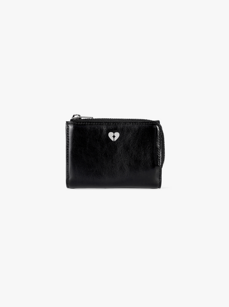 [fennec] HEARTY ZIPPER WALLET - BLACK