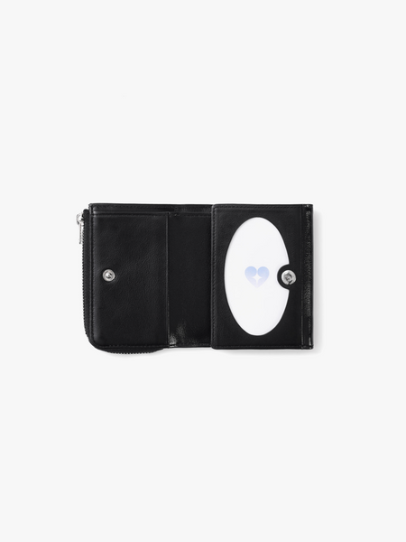 [fennec] HEARTY ZIPPER WALLET - BLACK