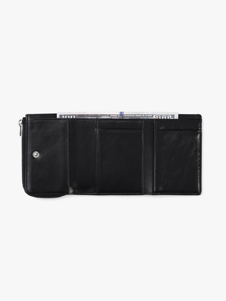 [fennec] HEARTY ZIPPER WALLET - BLACK