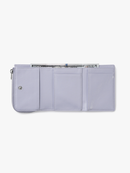[fennec] HEARTY ZIPPER WALLET - MISTY LAVENDER