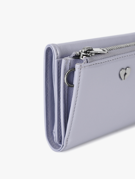 [fennec] HEARTY ZIPPER WALLET - MISTY LAVENDER