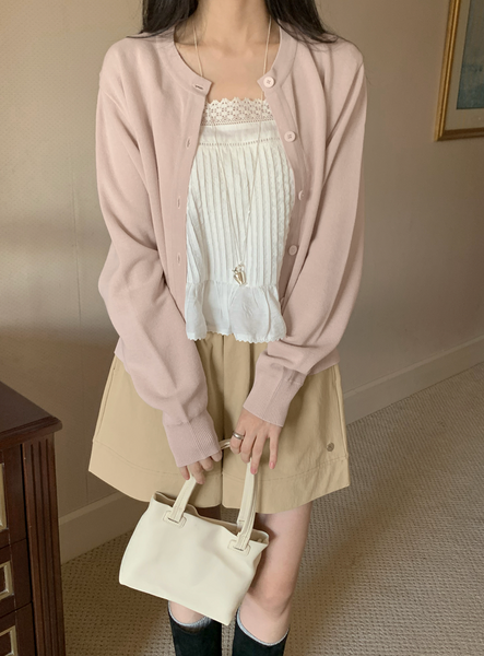 [98°C] [NEAH] Cotton Basic Cardigan