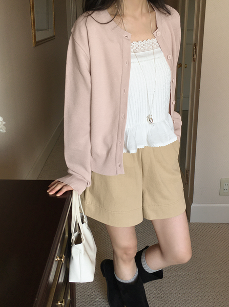 [98°C] [NEAH] Cotton Basic Cardigan