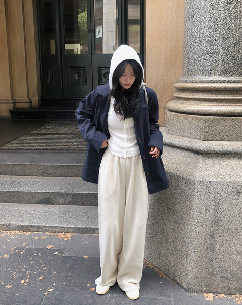 [SLOWAND] Everyday! Semi Wide Sweat Pants