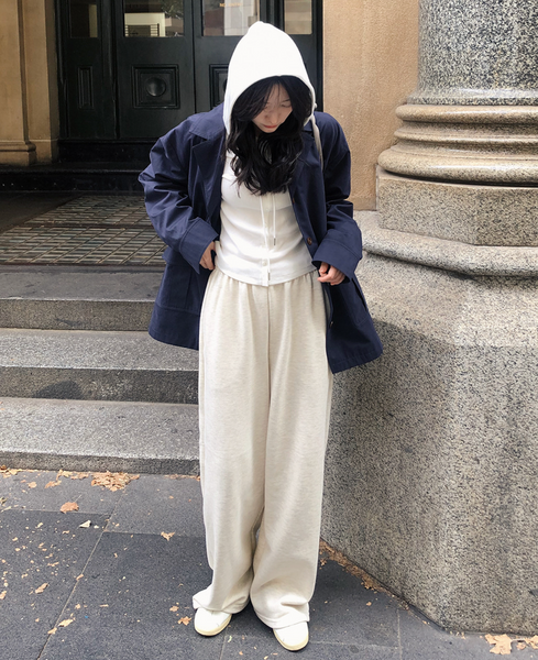 [SLOWAND] Everyday! Semi Wide Sweat Pants