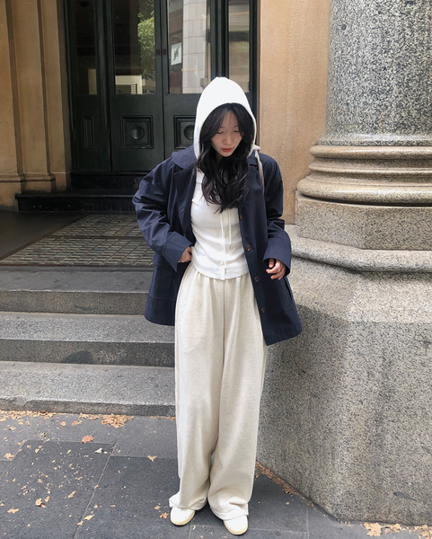 [SLOWAND] Everyday! Semi Wide Sweat Pants