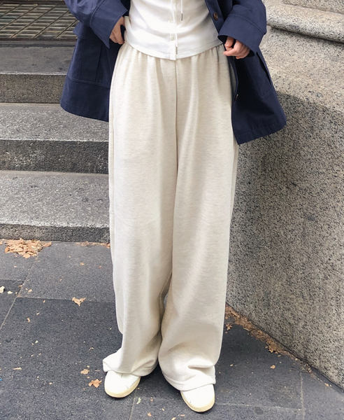 [SLOWAND] Everyday! Semi Wide Sweat Pants