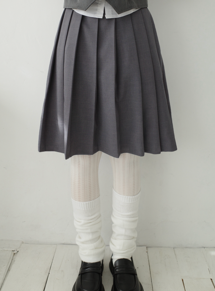 [Myorang] Nako Bendable Pleats Midi Skirt