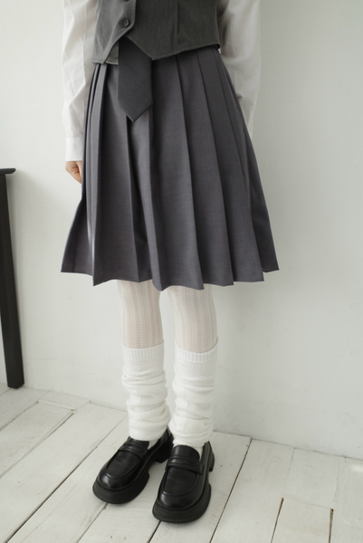 [Myorang] Nako Bendable Pleats Midi Skirt