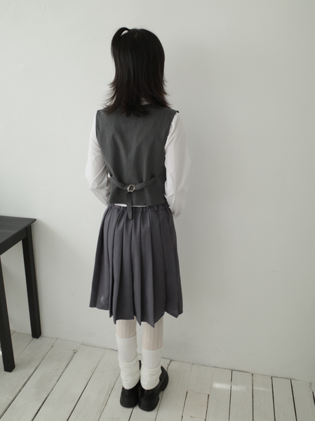 [Myorang] Nako Bendable Pleats Midi Skirt