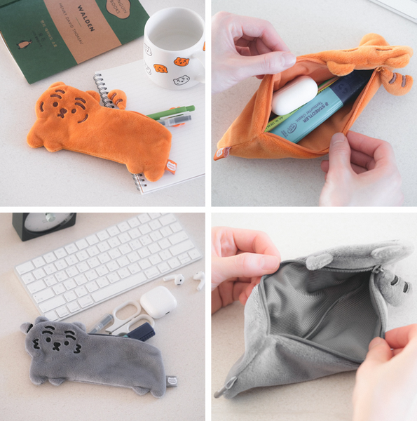 [MUZIK TIGER] Soft Flat Pencil Case