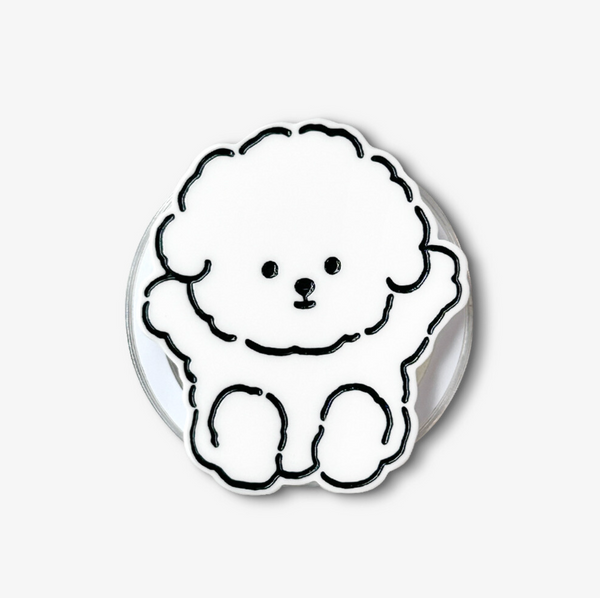 [mill and moi] 뽀글이 보숑이 MagSafe Grip Tok