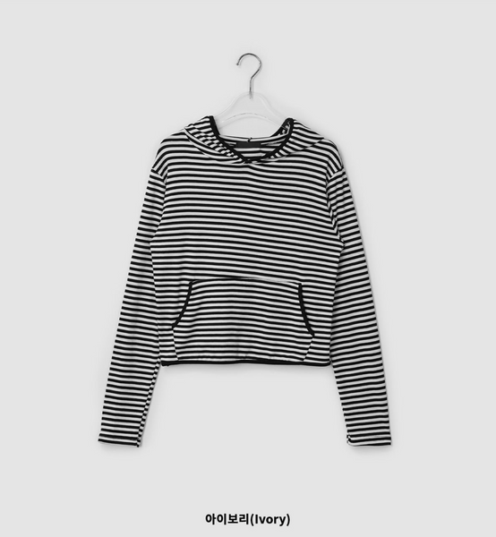 [BINARY01] Dane Stripe Hoodie T-Shirt