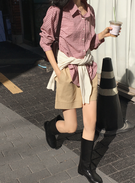 [98°C] [NEAH] Sweet Checkered Shirt