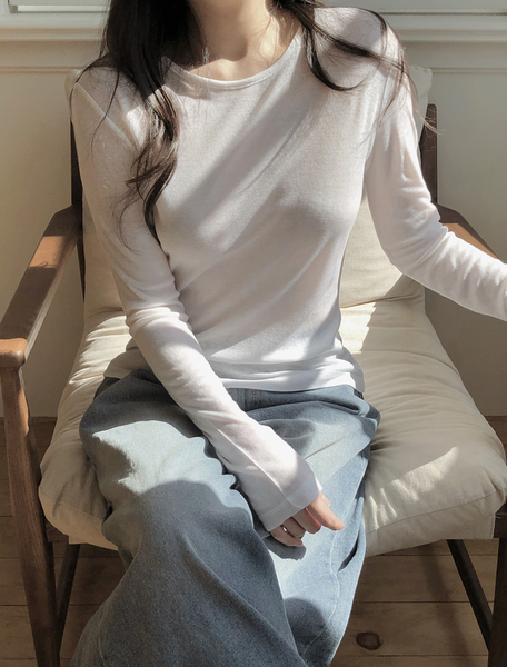 [SLOWAND] # SLOWMADE Real Women's Fit Wool T-shirt