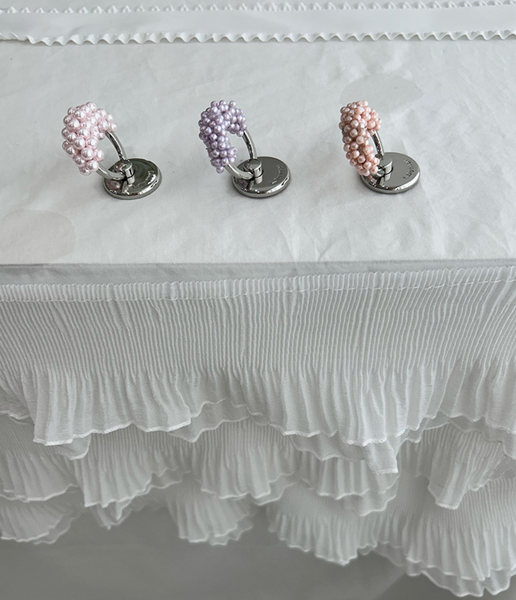 [loumoi] Ring Grip Tok Pale Pink Pearl