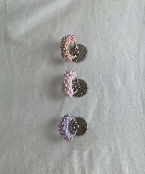 [loumoi] Ring Grip Tok Pale Pink Pearl