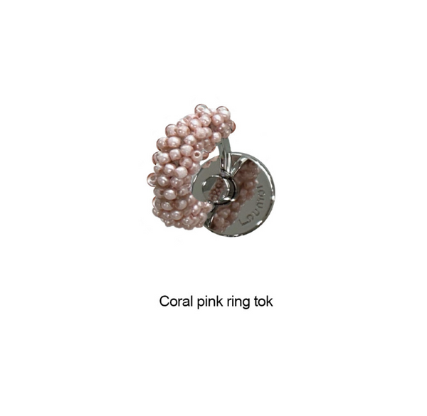 [loumoi] Ring Grip Tok Coral Pink Pearl