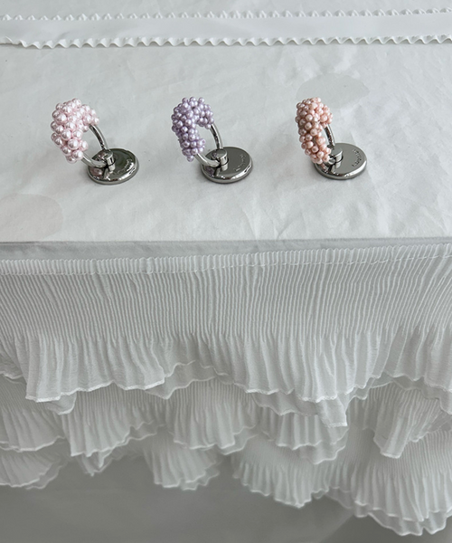 [loumoi] Ring Grip Tok Coral Pink Pearl