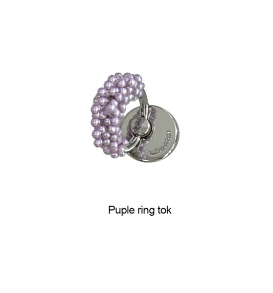 [loumoi] Ring Grip Tok Purple Pearl