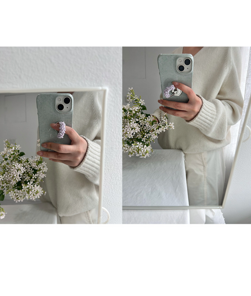 [loumoi] Ring Grip Tok Purple Pearl