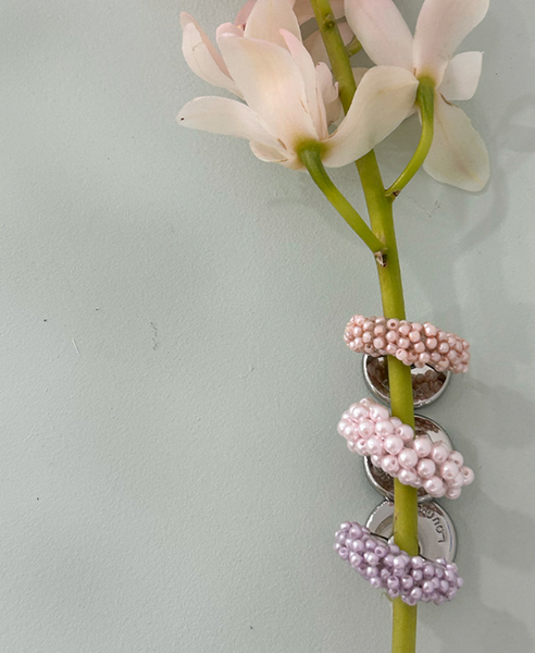 [loumoi] Ring Grip Tok Purple Pearl