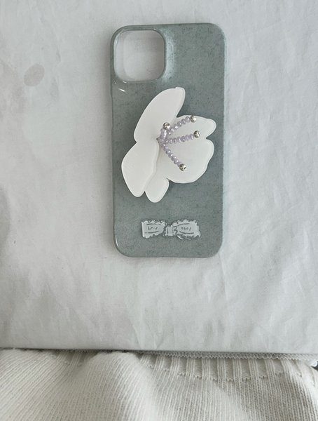 [loumoi] Leaf Series : Jade Blossom Hard Case