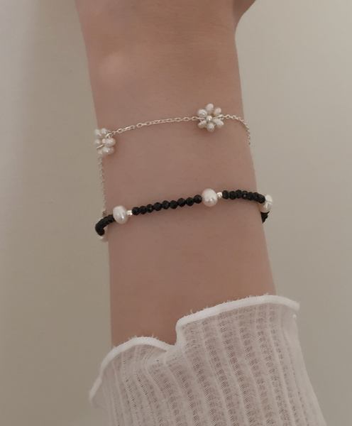 [moat] Blossom Pearl Bracelet (silver925)