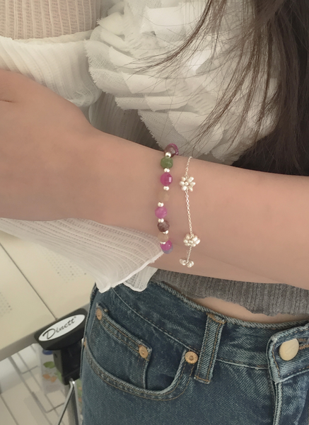 [moat] Blossom Pearl Bracelet (silver925)