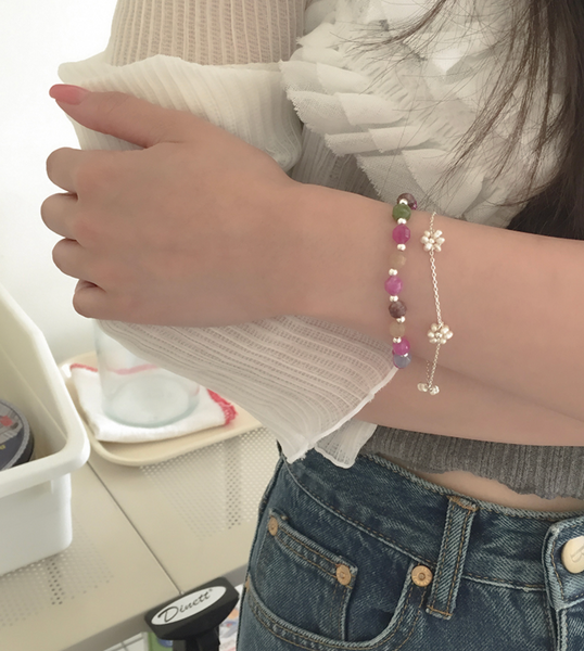 [moat] Blossom Pearl Bracelet (silver925)