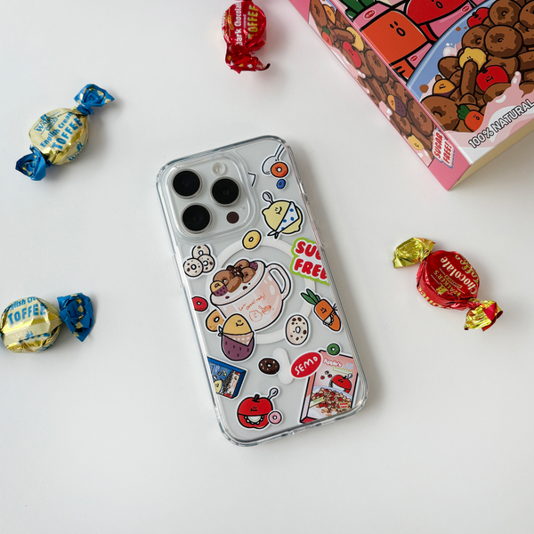 [second morning] Cereal Cup MagSafe Clear Case