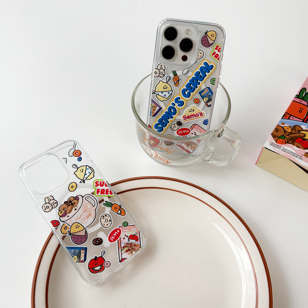 [second morning] Cereal Cup MagSafe Clear Case