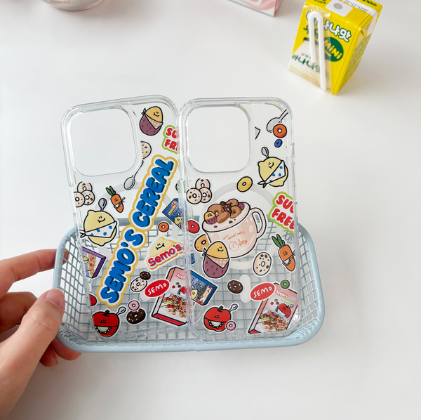 [second morning] Cereal Cup MagSafe Clear Case