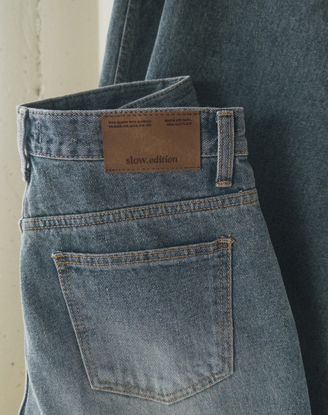 [SLOWAND] # SLOWMADE GPT Wide Denim Pants