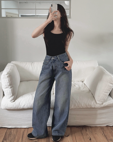 [SLOWAND] # SLOWMADE GPT Wide Denim Pants