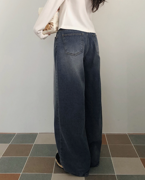 [SLOWAND] # SLOWMADE GPT Wide Denim Pants