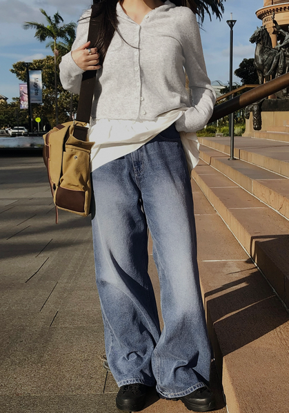 [SLOWAND] # SLOWMADE GPT Wide Denim Pants