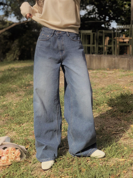 [SLOWAND] # SLOWMADE GPT Wide Denim Pants