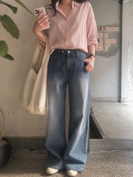 [SLOWAND] # SLOWMADE GPT Wide Denim Pants