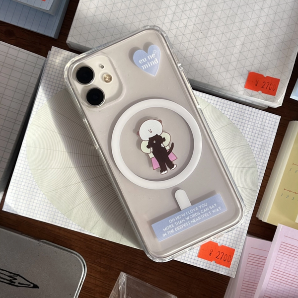 [eune mind] Spring Baby Blue MagSafe Jelly Case