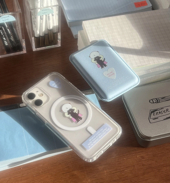 [eune mind] Spring Baby Blue MagSafe Jelly Case