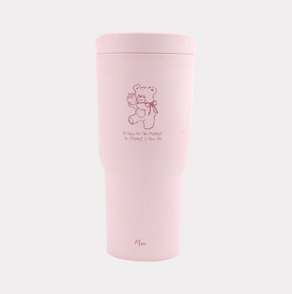 [Mademoment] Pink Strawberry Bear Eco Tumbler 550ml