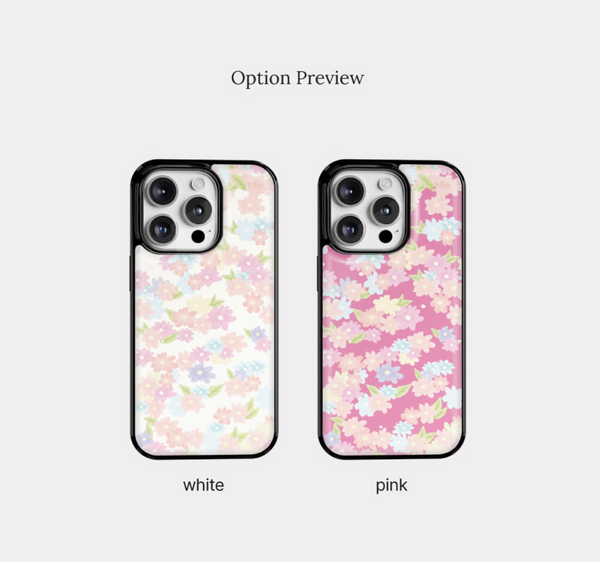 [Mademoment] Blossom Flower Pattern Bumper Case