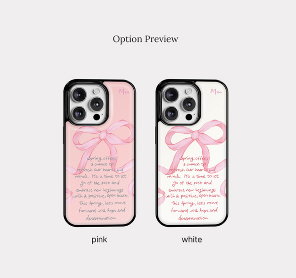 [Mademoment] Spring Lettering Bumper Case
