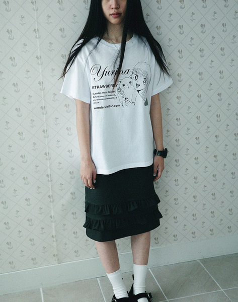 [WONDERVISITOR] YURINA pfp T-shirt (White)